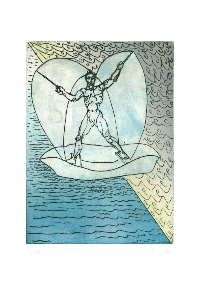 Bruno Ceccobelli, Purgatorio, 2008, Acquaforte