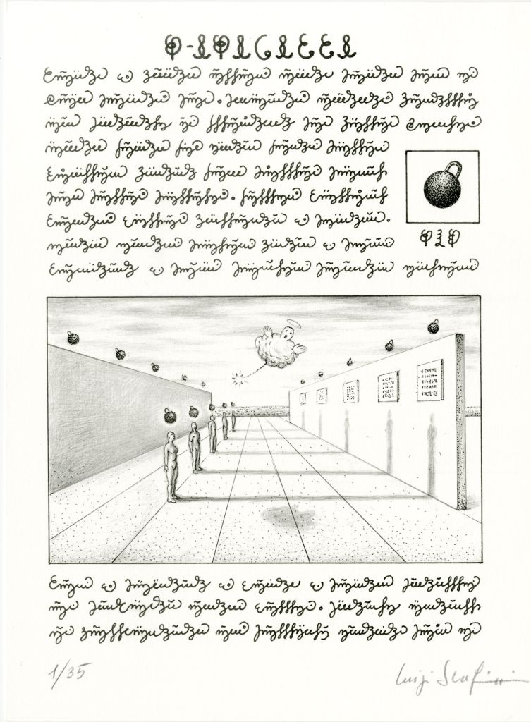 Luigi Serafini, Purgatorio, 2022, Litografia