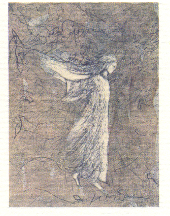 Mimmo Paladino, Paradiso: Beatrice, 2009, Litografia