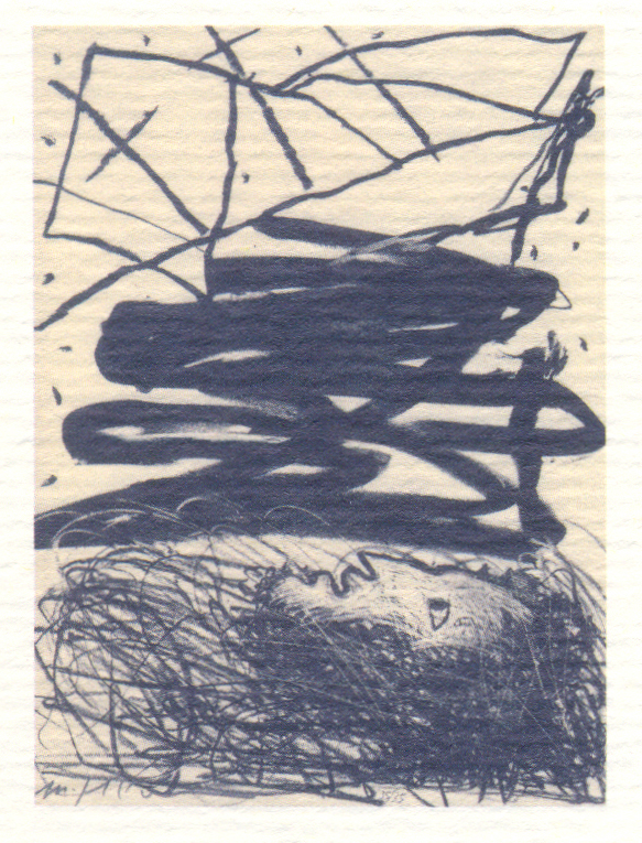 Mimmo Paladino, Purgatorio: Ulisse, 2009, Litografia