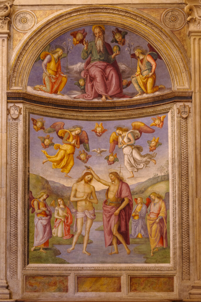 Oratorio della Nunziatella - Il Battesimo di Cristo di Pietro Vannucci (Perugino)